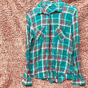 It is a nice plaid shirt to wear around